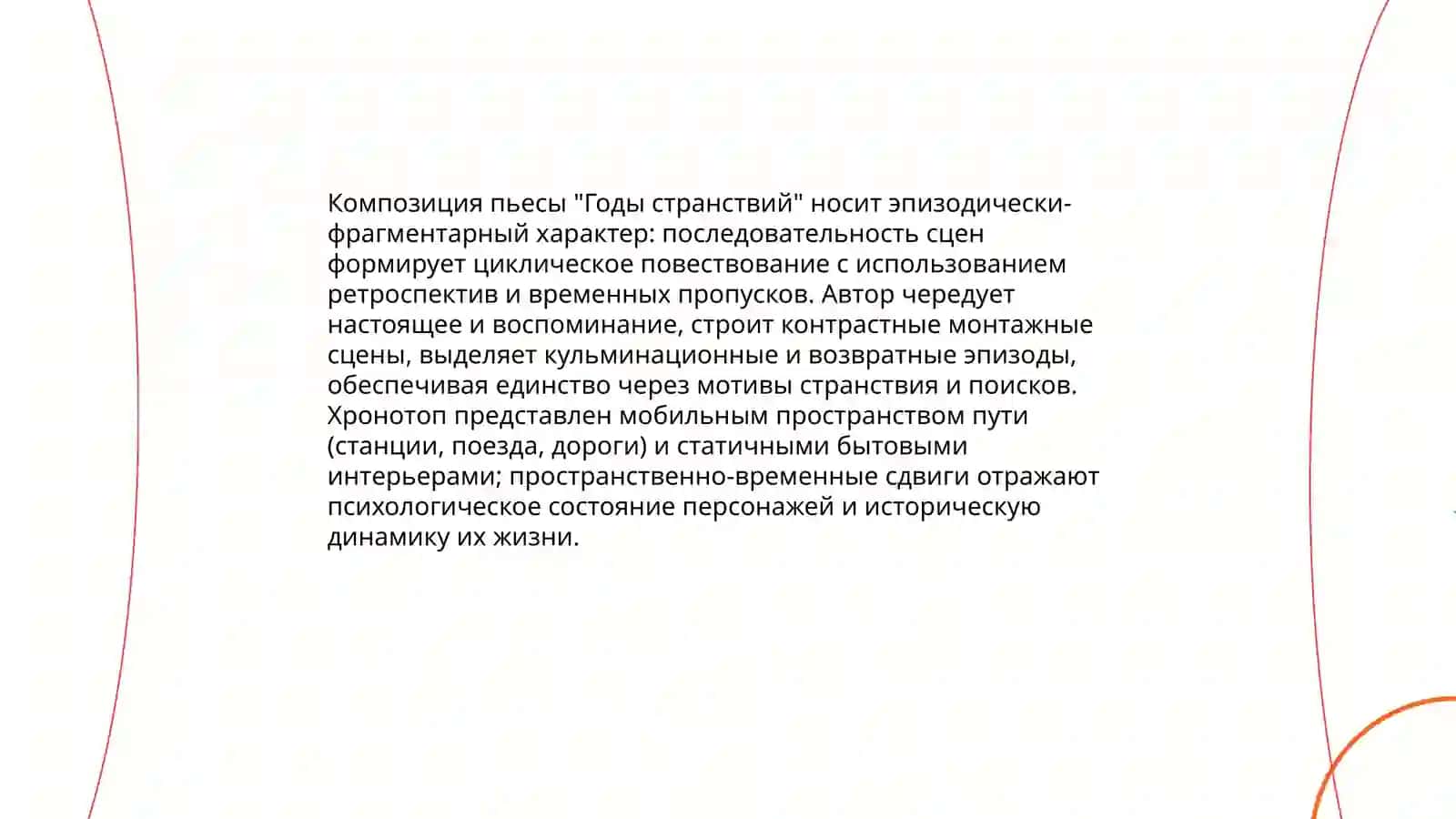 Специфика пьесы А.Арбузова "Годы странствий" 4