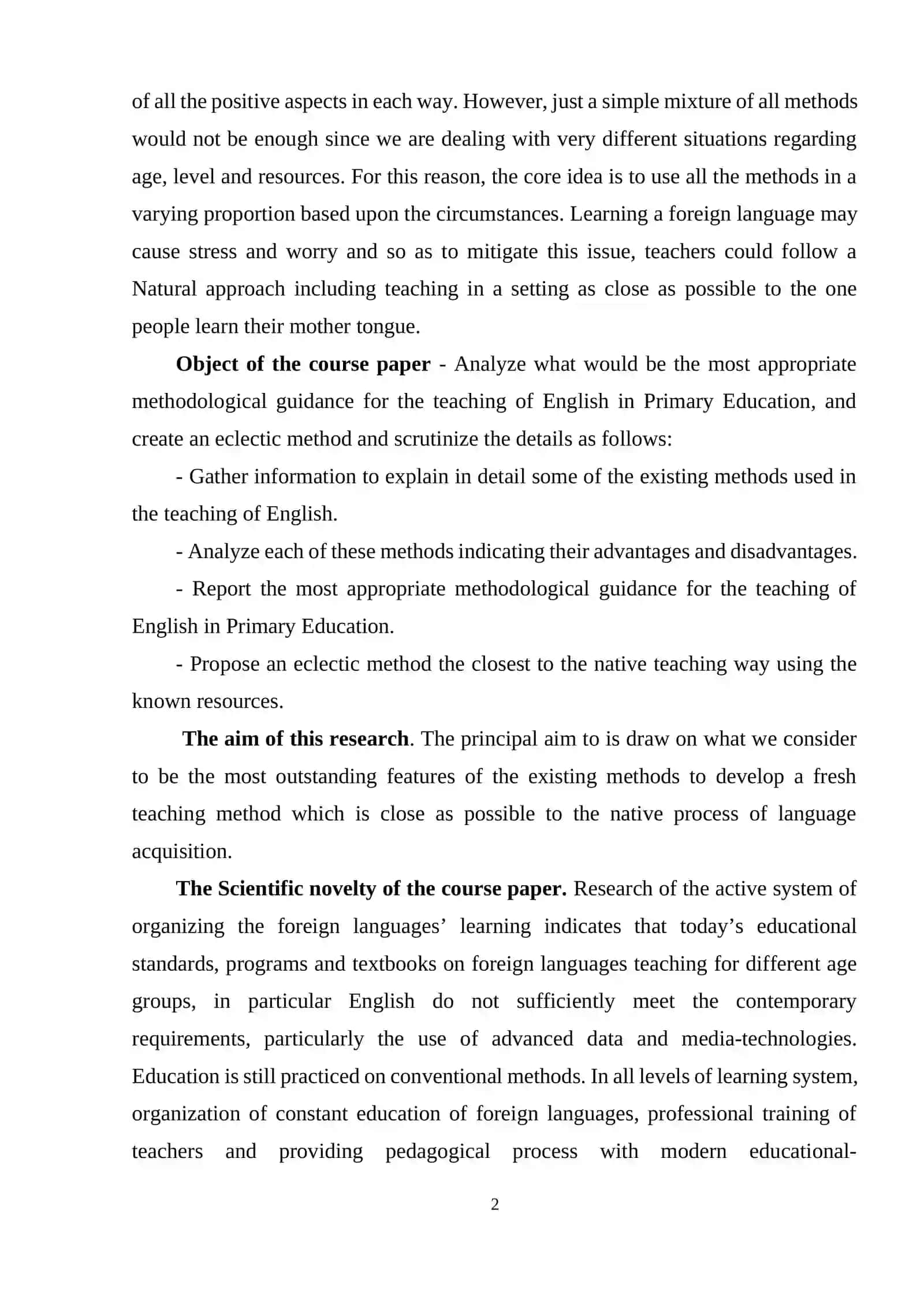 COURSE PAPER ON METHODOLOGY OF DEVELOPING MATERIAL FOR TEACHING ENGLISH TO YOUNG LEARNERS 4