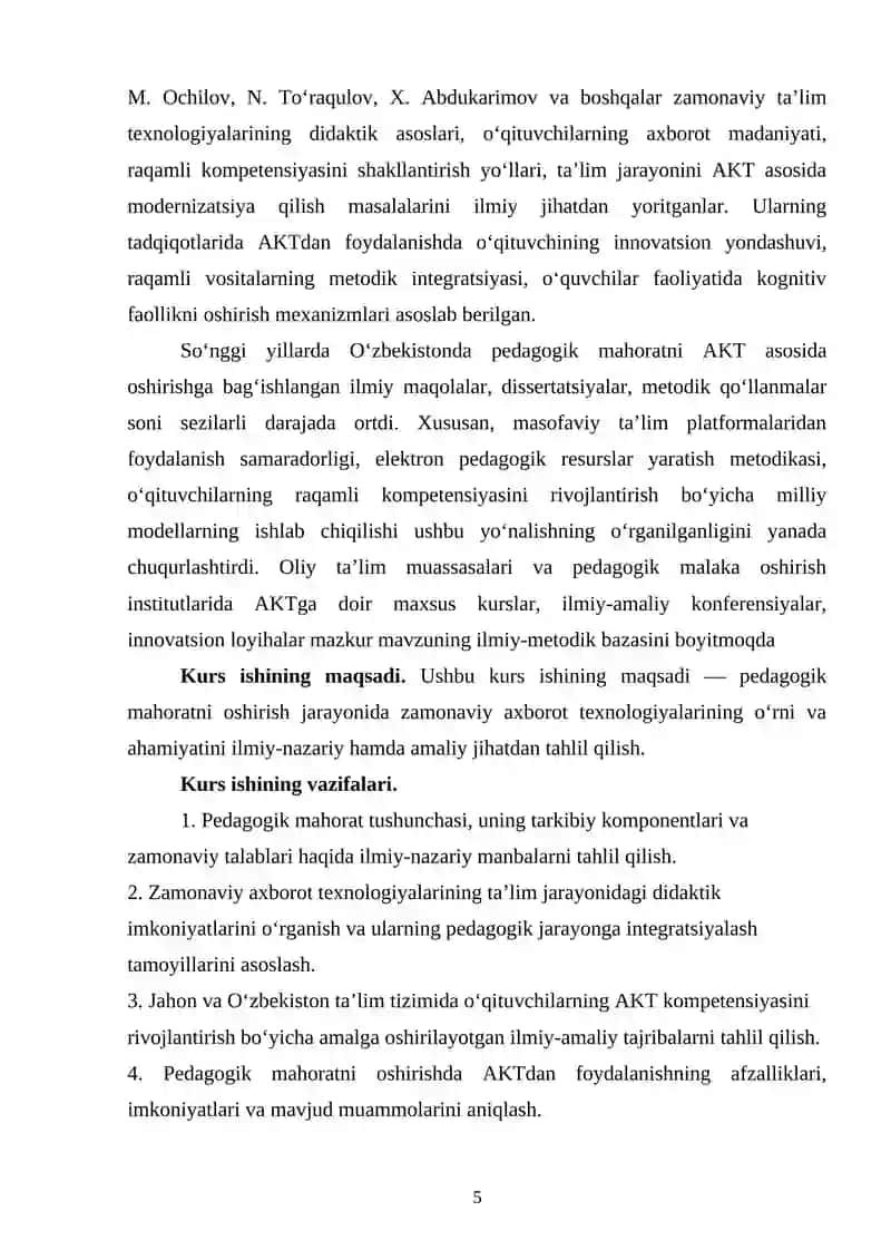 Pedagogik mahoratni oshirishda zamonaviy axborot texnologiyalarinining ahamiyati 4