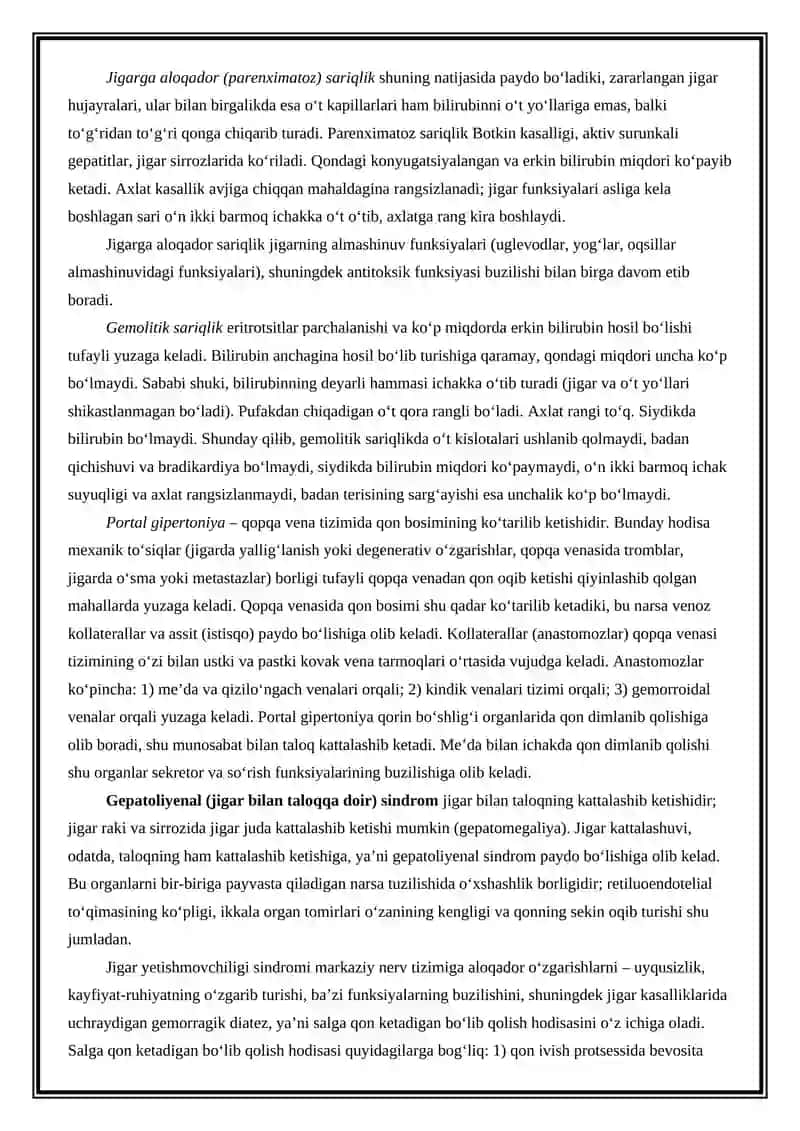Jigar kasalliklari bolgan ayollarning reproduktiv salomatligi 4