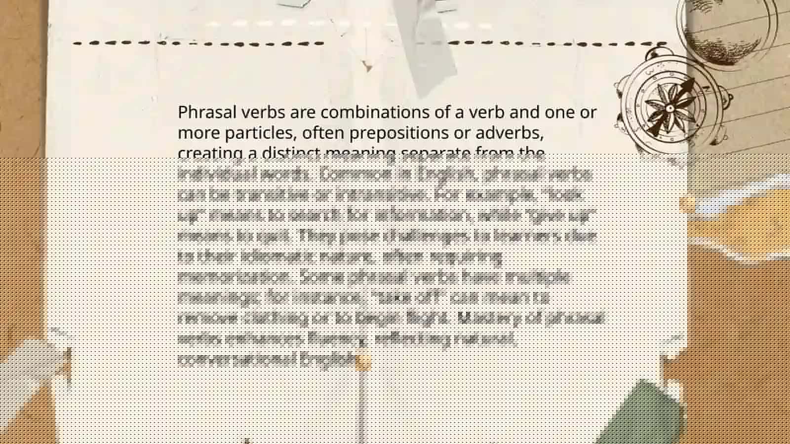 phrasal verbs 4