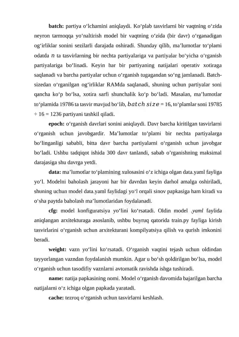 Tasvirlardan yo‘l belgilarini tanib olishning neyron tarmoq modelini ishlab chiqish 4