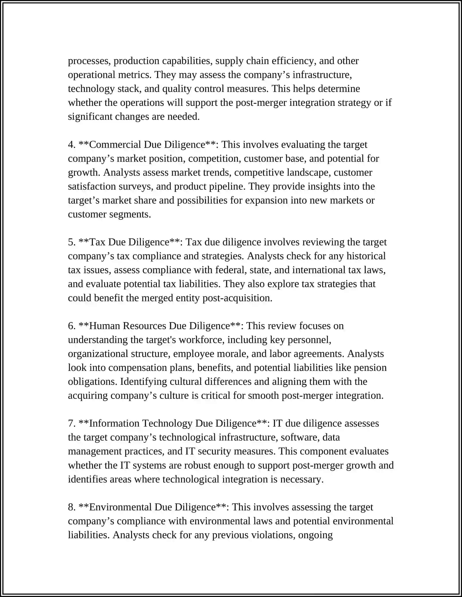 MERGERS AND ACQUISITIONS 4