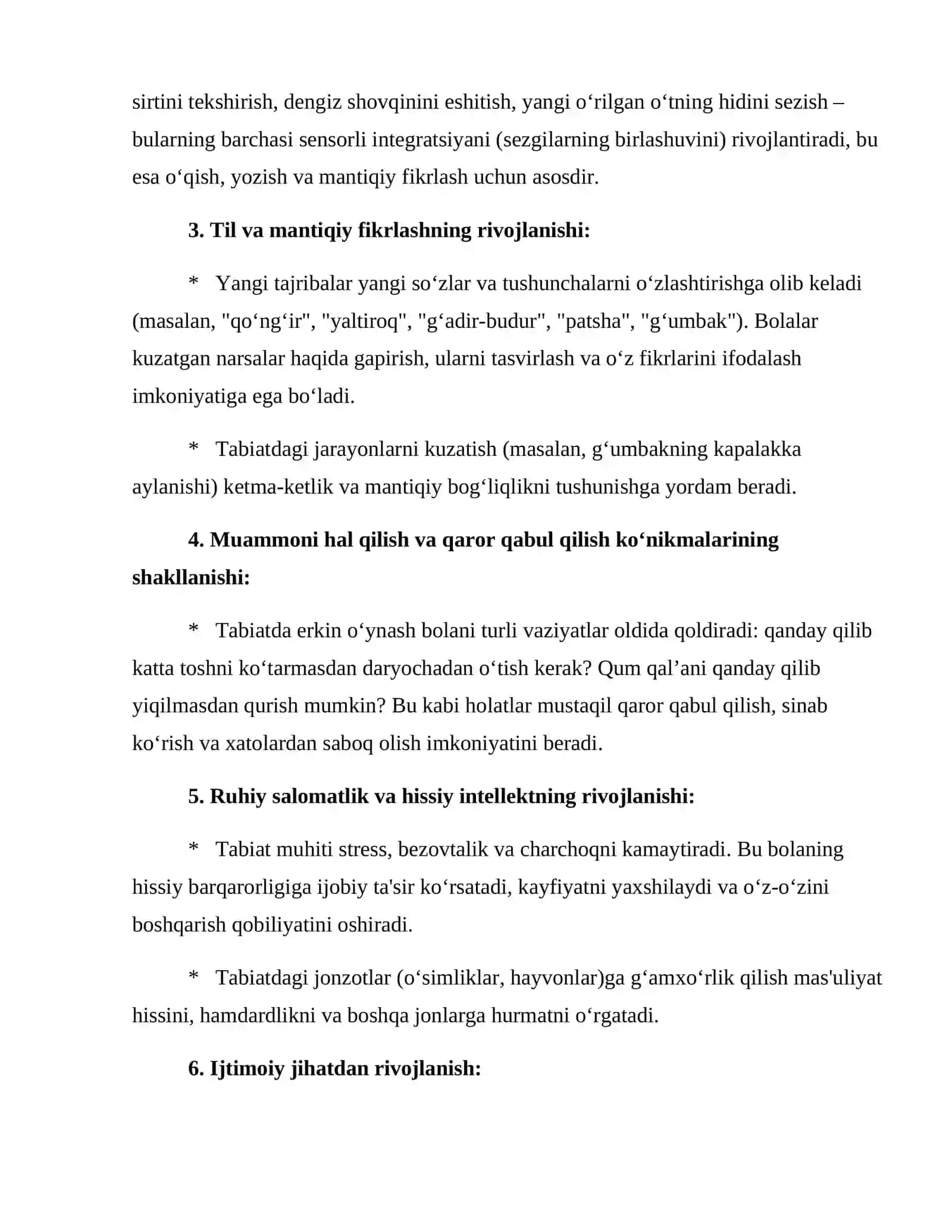 Tabiat bilan tanishtirishning bolalarni aqliy jihatdan rivojlanishiga tasiri 4