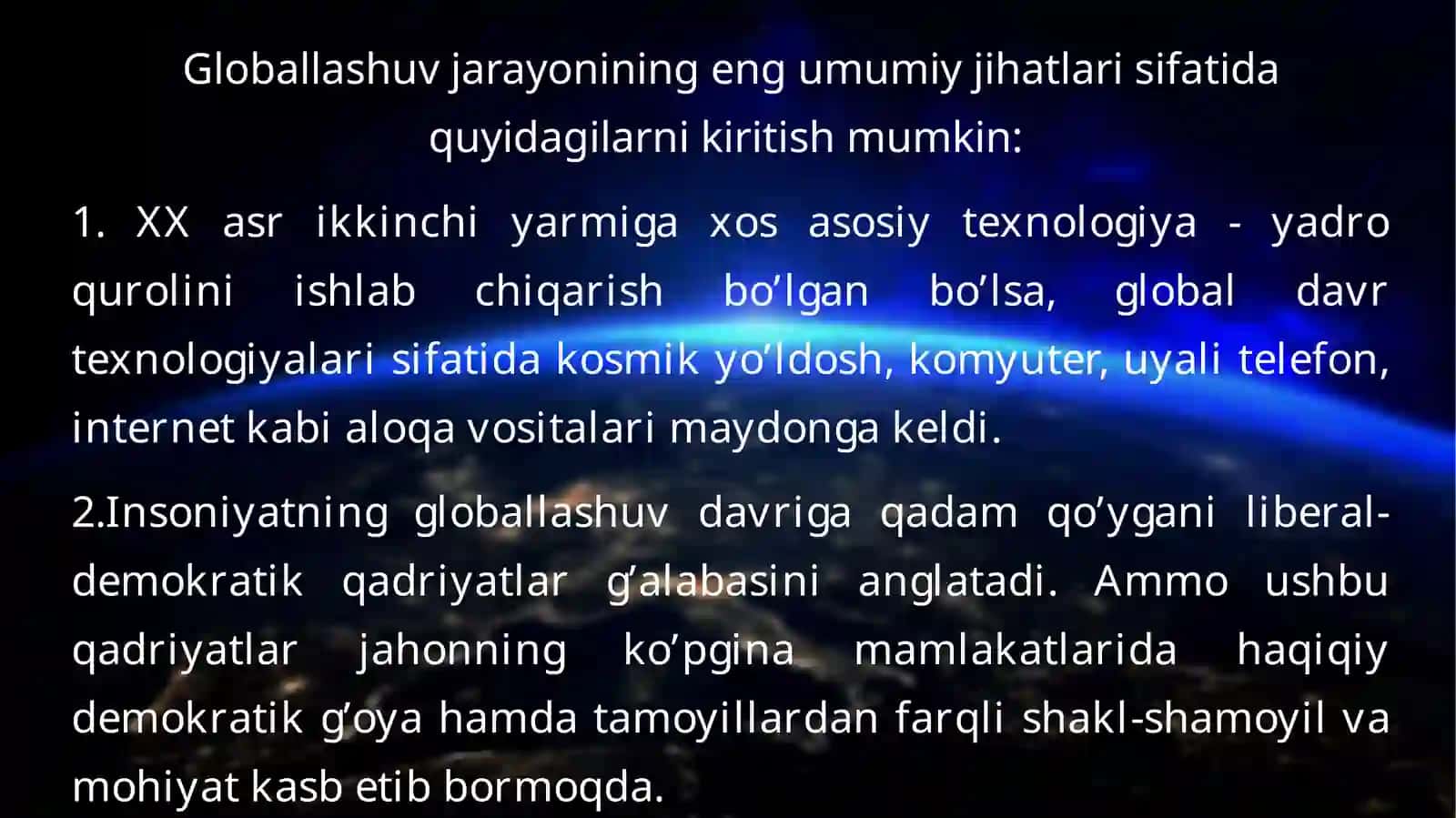 Globallashuv va global muammolarning falsafiy jihatlari 4