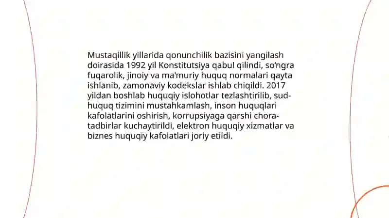 MUSTAQILLIK YILLARIDA DAVLAT BOSHQARUVI TIZIMIDA AMALGA OSHIRILGAN ISLOHOTLAR 4