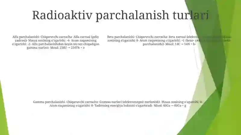 Biofizika. Radioaktivlik 4