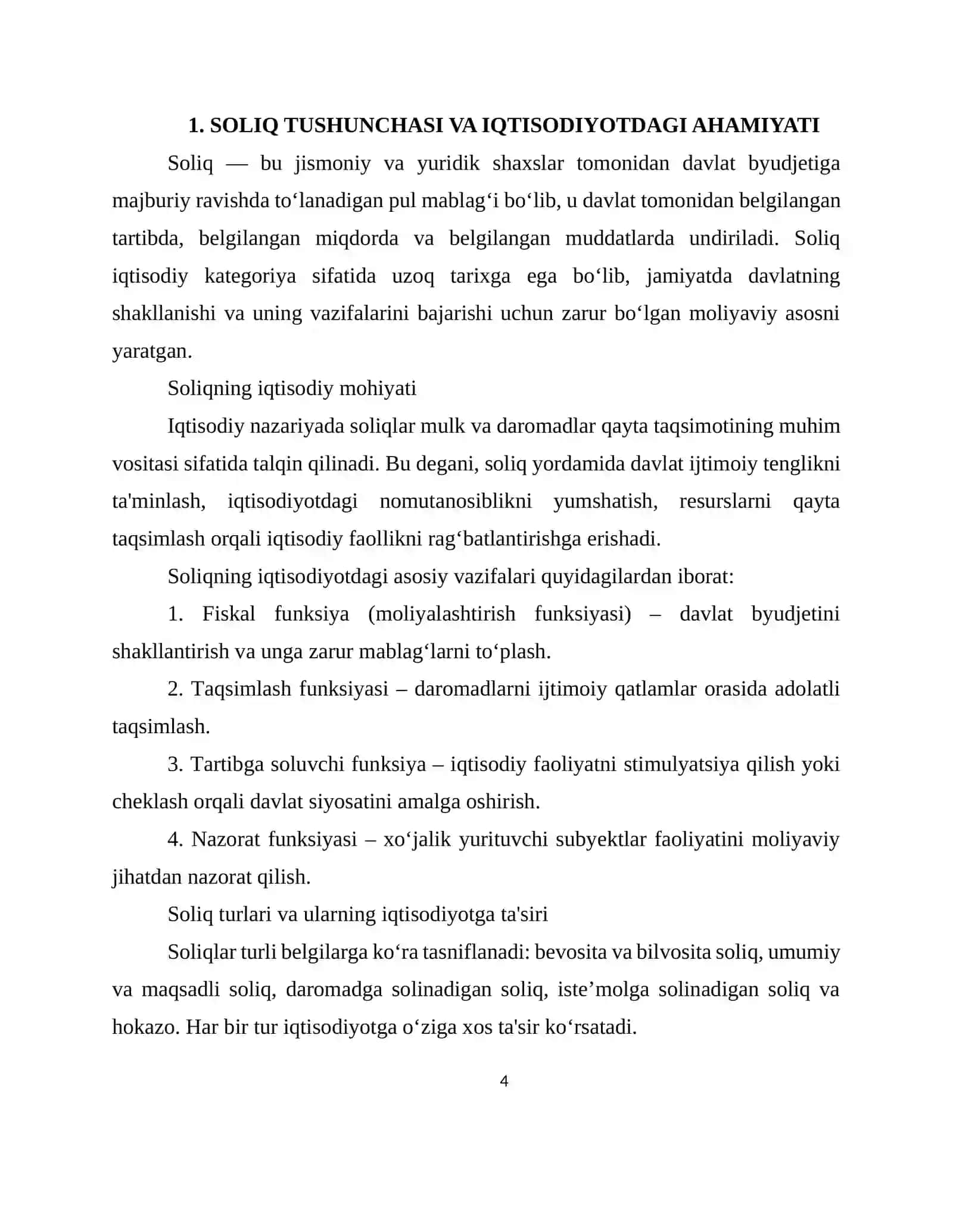 SOLIQ TIZIMI 4