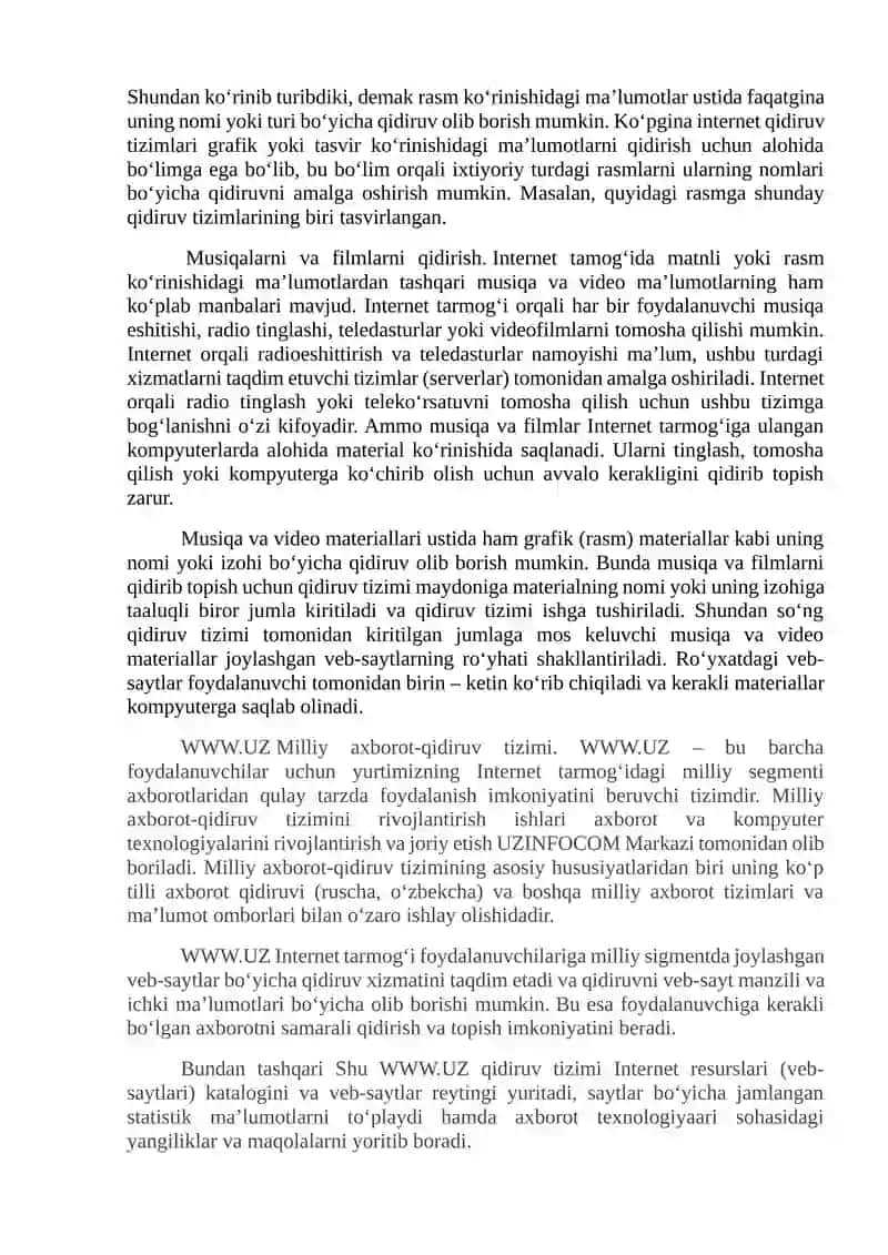 Internet xizmatlaridan samarali foydalanish 4