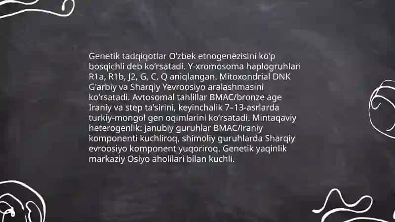 Oʻzbek xalqining kelib chiqishi toʻgʻrisida ilmiy konibsensiya qarashlari 4