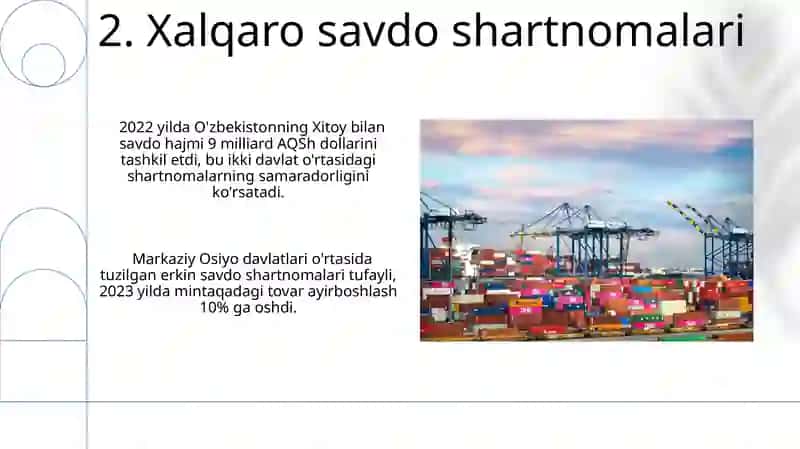 Xalqaro savdoning mazmuni, tuzilishi va xususiylatlari 4