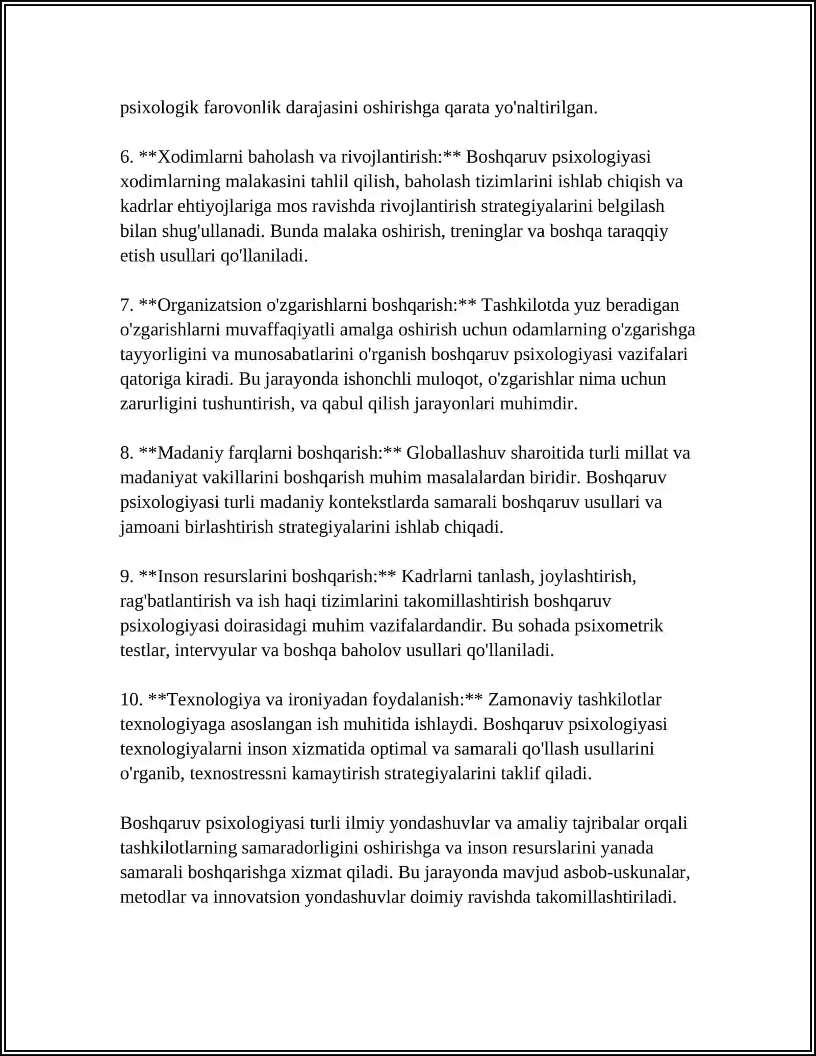 BOSHQARUV PSIXOLOGIYASINING PREDMETI VA VAZIFALARI 4