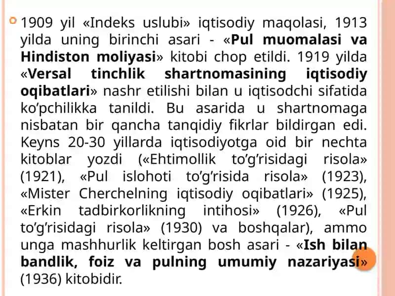 Jon Meynard Keyns ta'limoti va neokeynschilik 4