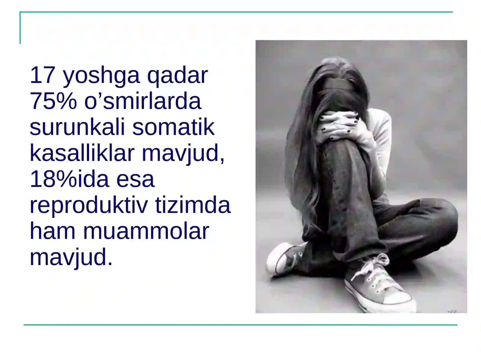 BALOG’AT YOSHIDAGI QIZ BOLALARGA REPRODUKTIV SALOMATLIK HAQIDA MASLAHATLAR BERISH 4