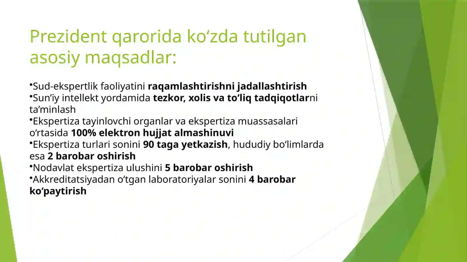 Ekspertiza muassasalarining faoliyatini raqamlashtirish masalalari 4