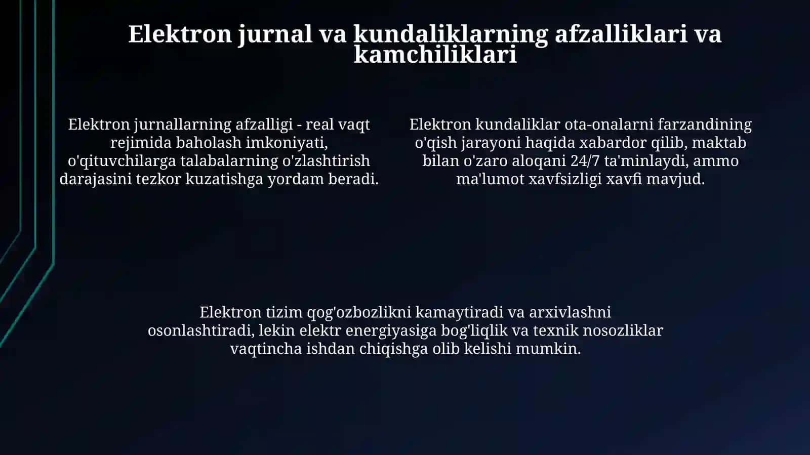 Elektron jurnal va kundaliklarning ta‘lim sifatini oshirishdagi ahamiyati 4