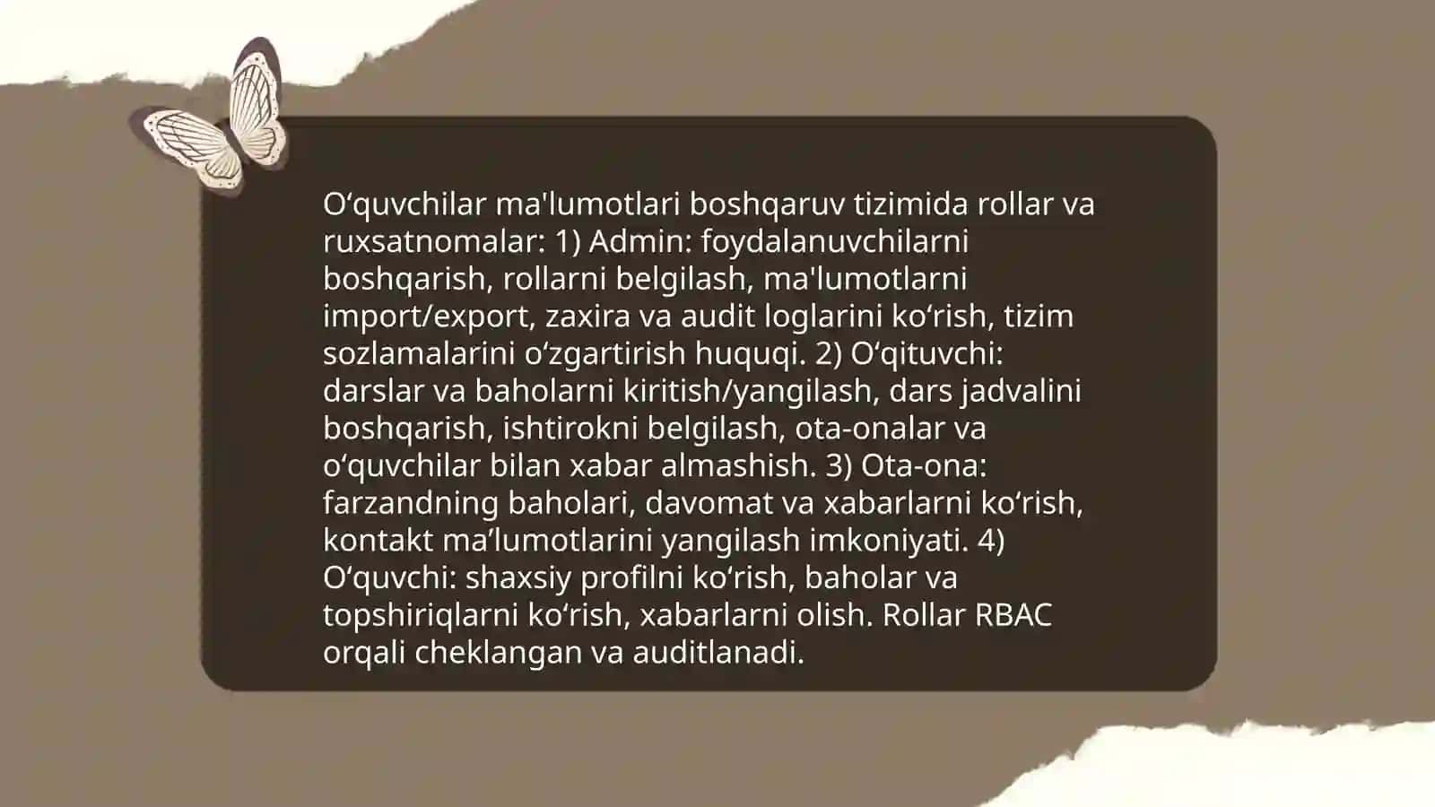 Ma'lumotlar bazasi dizayni va strukturasi 4
