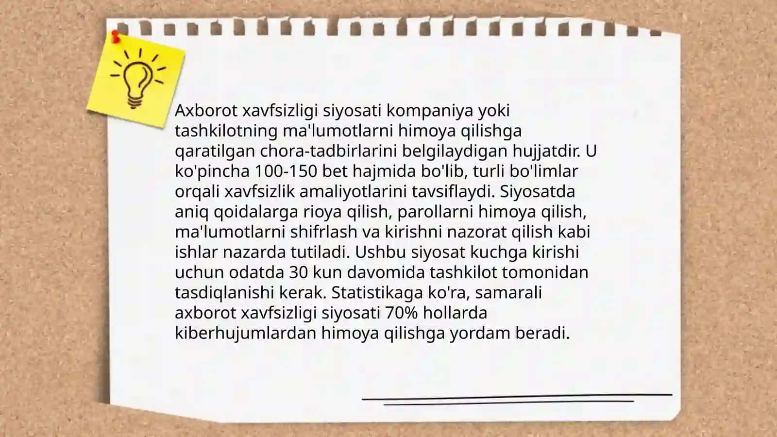Axbarot xavfsizligi va axbarotlarni himoyalash usullari 4