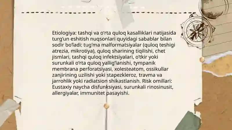 Turgʻun eshitish nuqsonlari 4