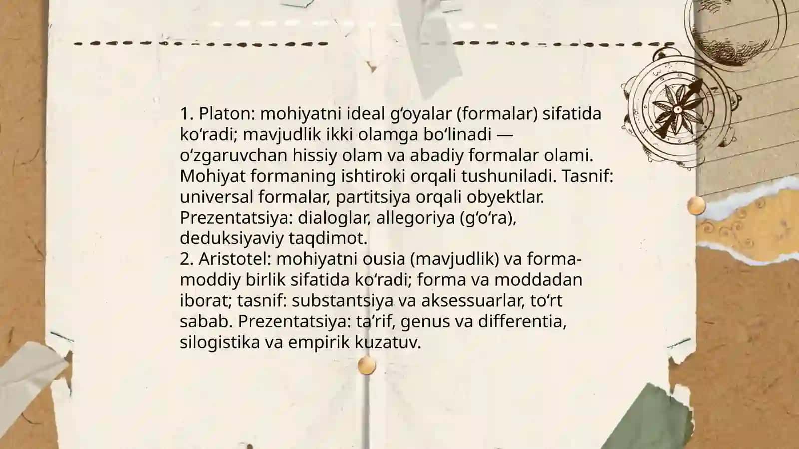 Falsafa mohiyati: Sharq va G‘arb ta’riflarini umumiy tasniflash 4