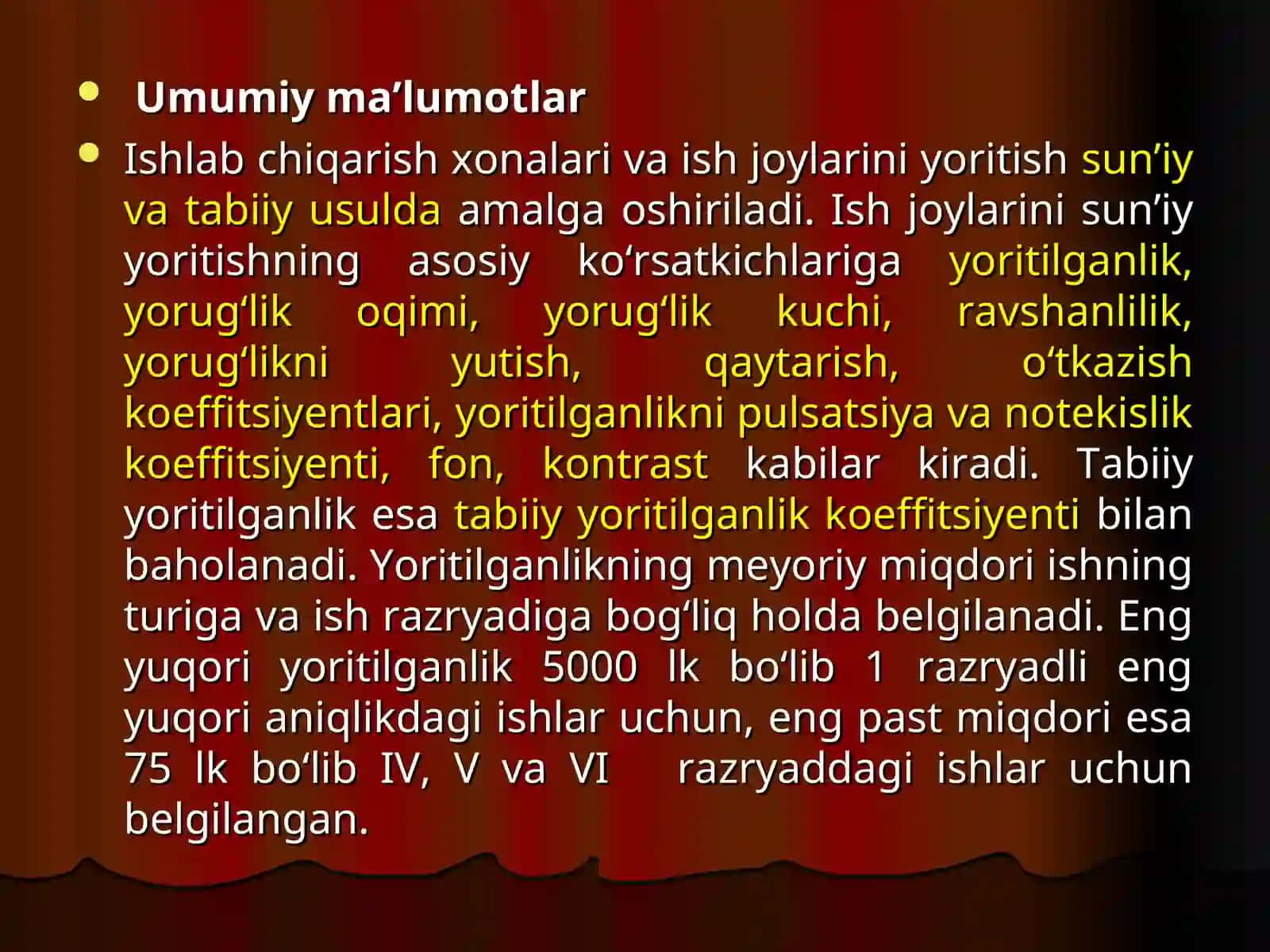 MUHITNING YORITILGANLIGINI ANIQLOVCHI ASBOBLAR BILAN TANISHISH 4