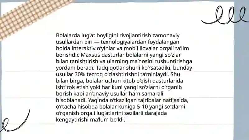 So'z boyligini oshirish 4