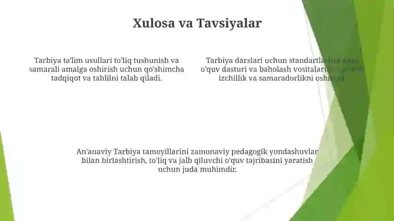 Tarbiya oʻqish metodikasidan dars shakllari 4
