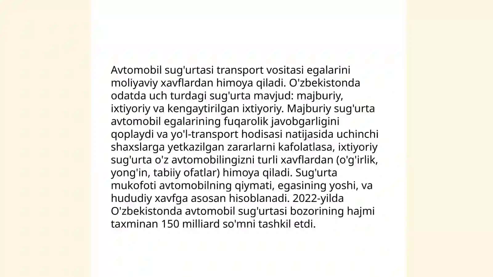 Sug'urta bozori turlari 4