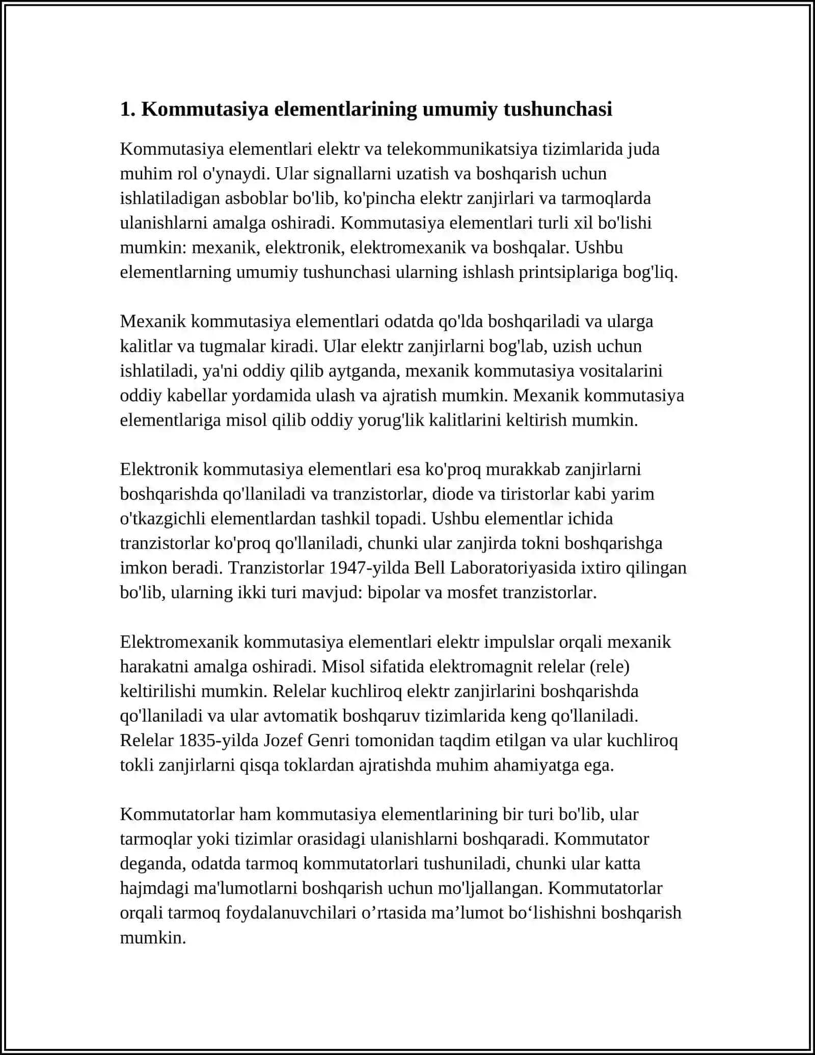 KOMMUTASIYA ELEMENTLAR 4