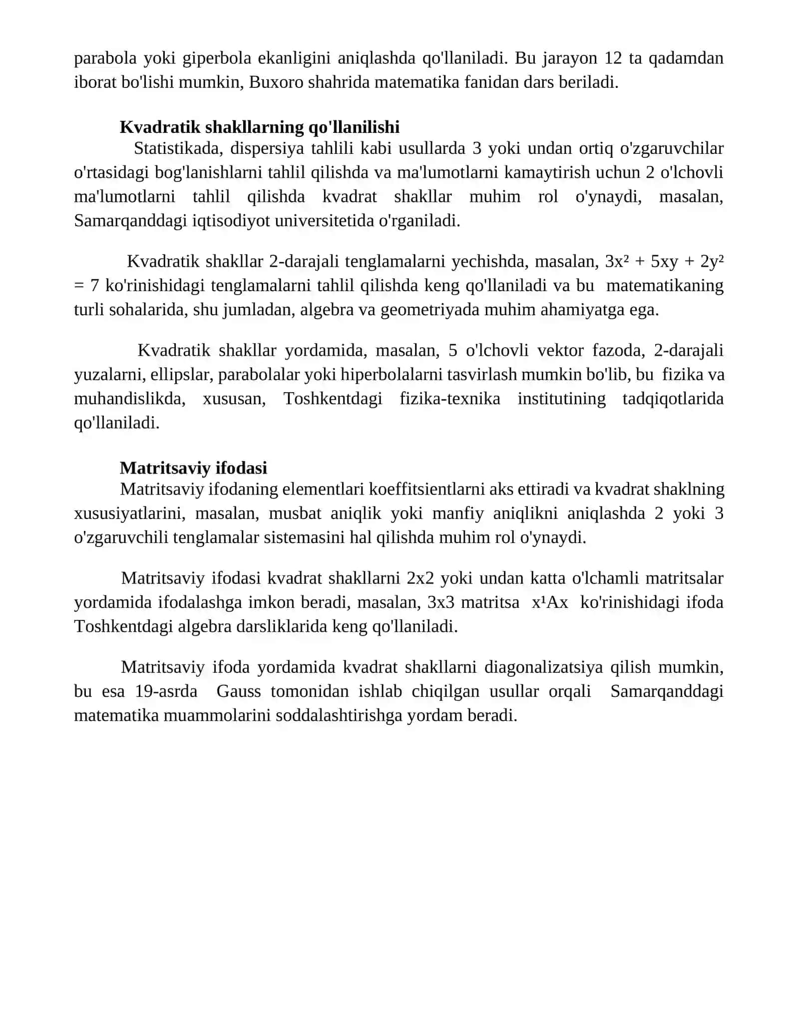 Kvadratik formalar 4