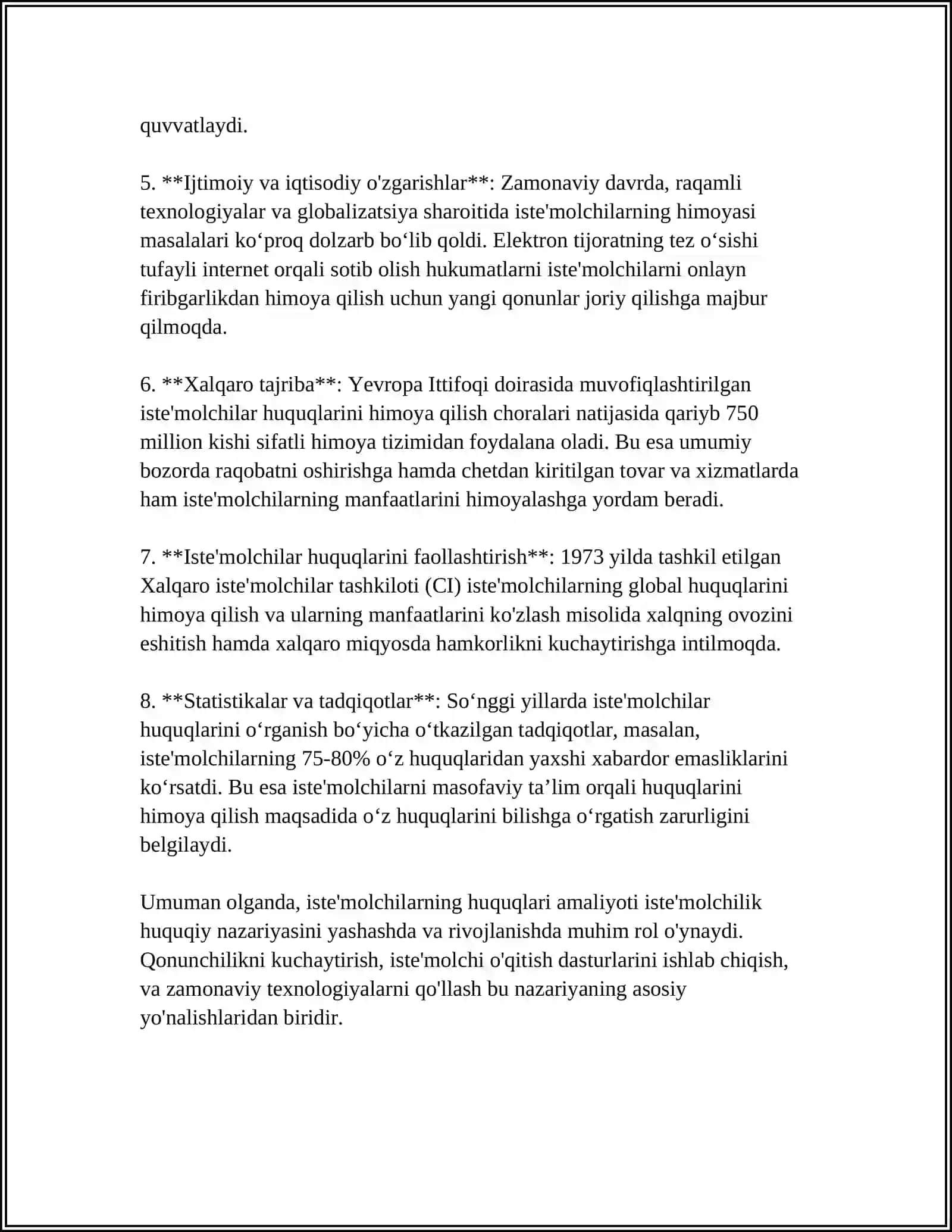 ISTE'MOLCHI HUQUQIY NAZARIYASINI ASOSIY HOLATI 4