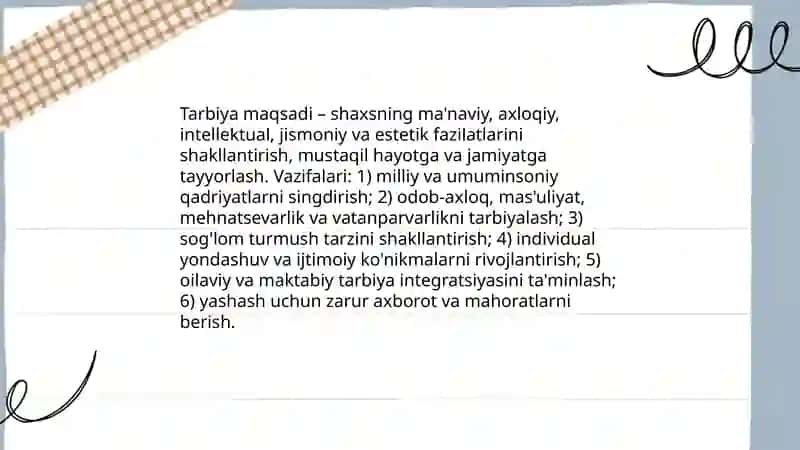 Tarbiya jarayonining mazmuni va mohiyati 4