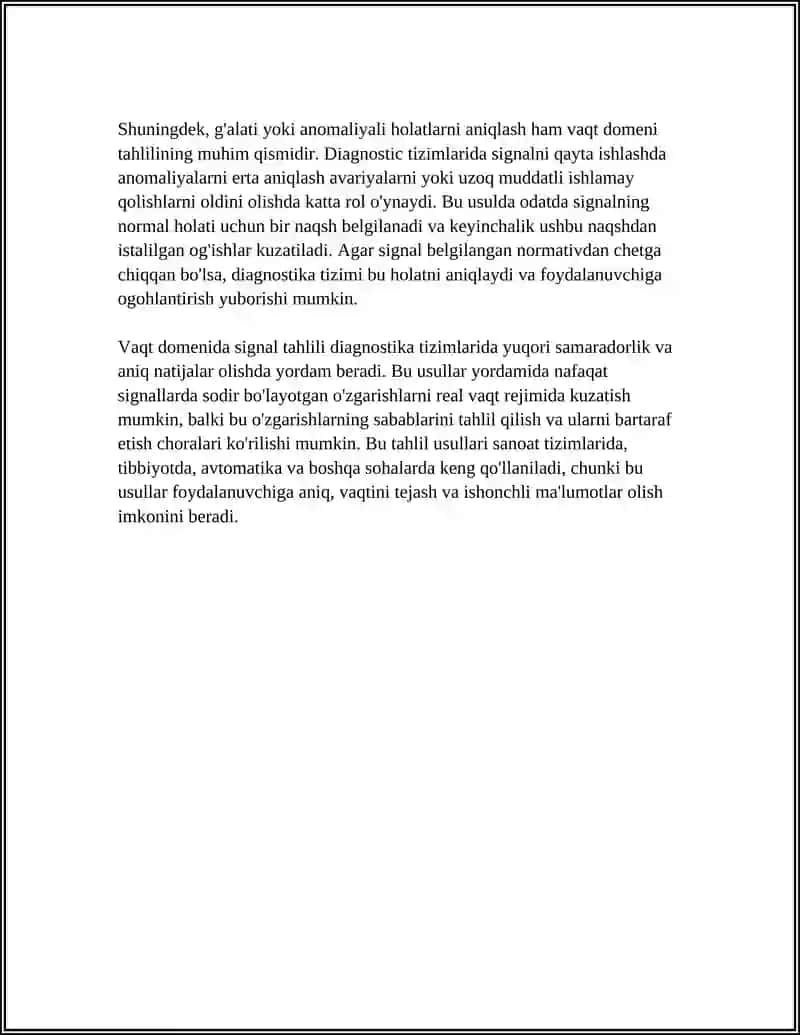DIAGNOSTIKA TIZIMLARIDA SIGNALNI QAYTA ISHLASH USULLARI 4