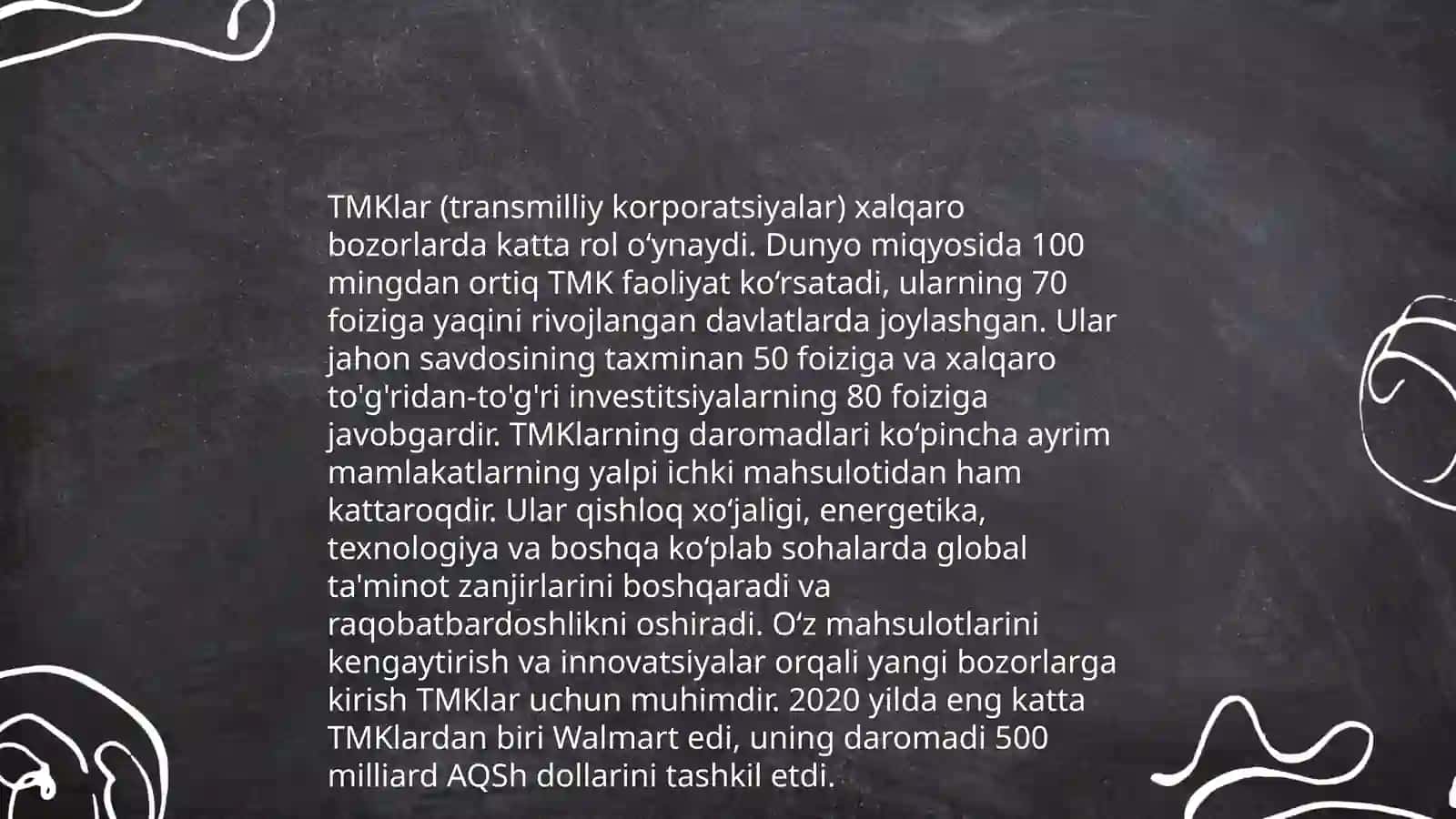 Jahon iqtisodiyoti globallashuv sharoitida TMKlar: tahlil va ular faoliyatining baholanishi 4