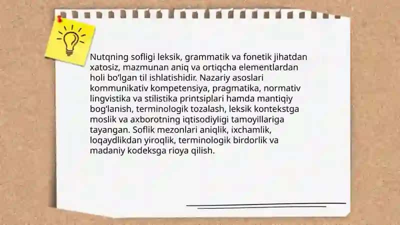 Ogʻzaki madaniy nutq va uning kommunikativ sifatlariga umumiy kirish 4
