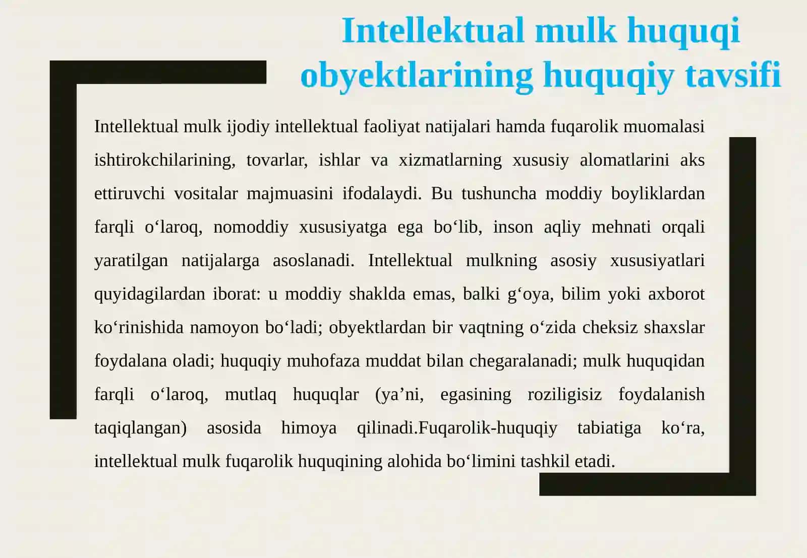 Intellektual mulk huquqi obyektlari vaularni himoya qilish usullari 4