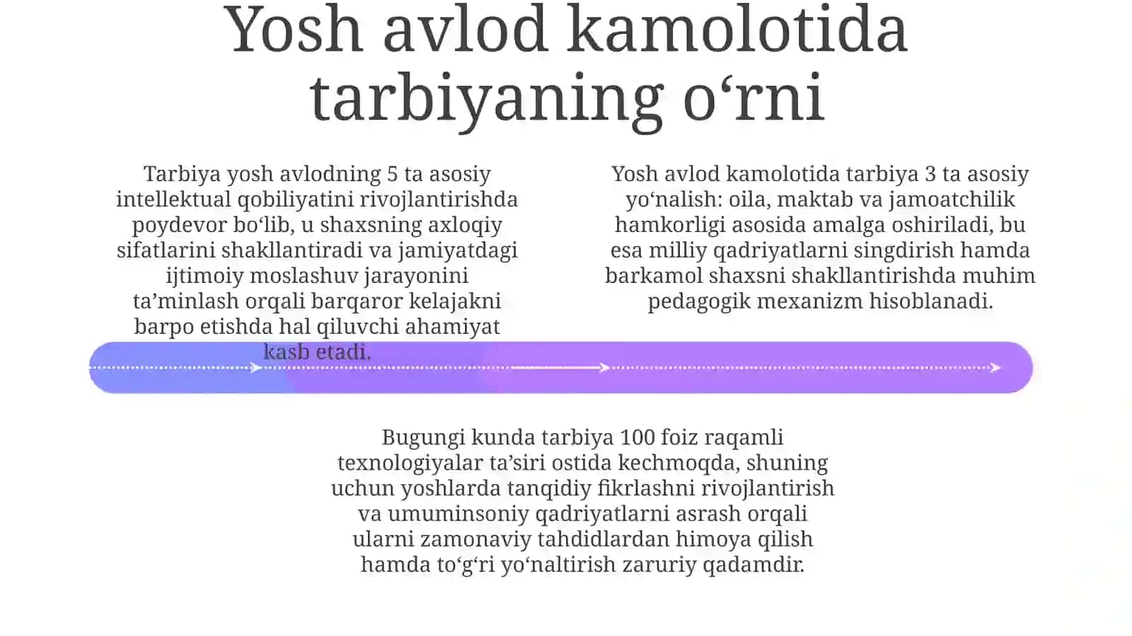 Tarbiya fanining yoshlar tarbiyasi 4