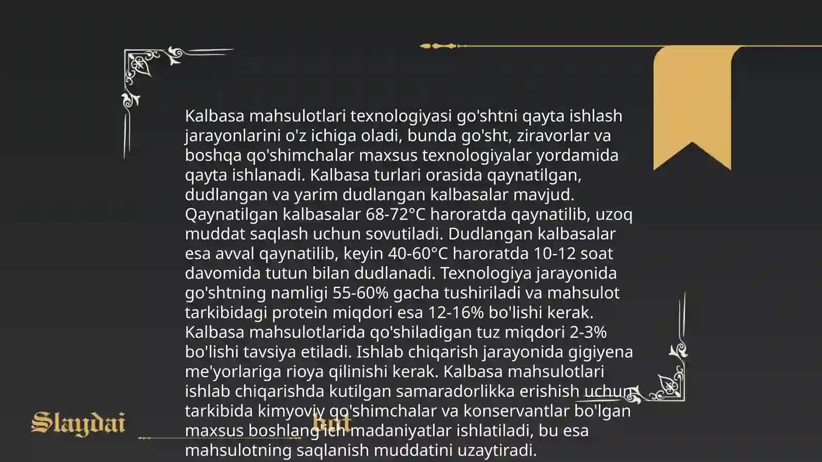 Kalbasa maxsulotlari tarkibidagi namlikni miqdorini aniqlash 4