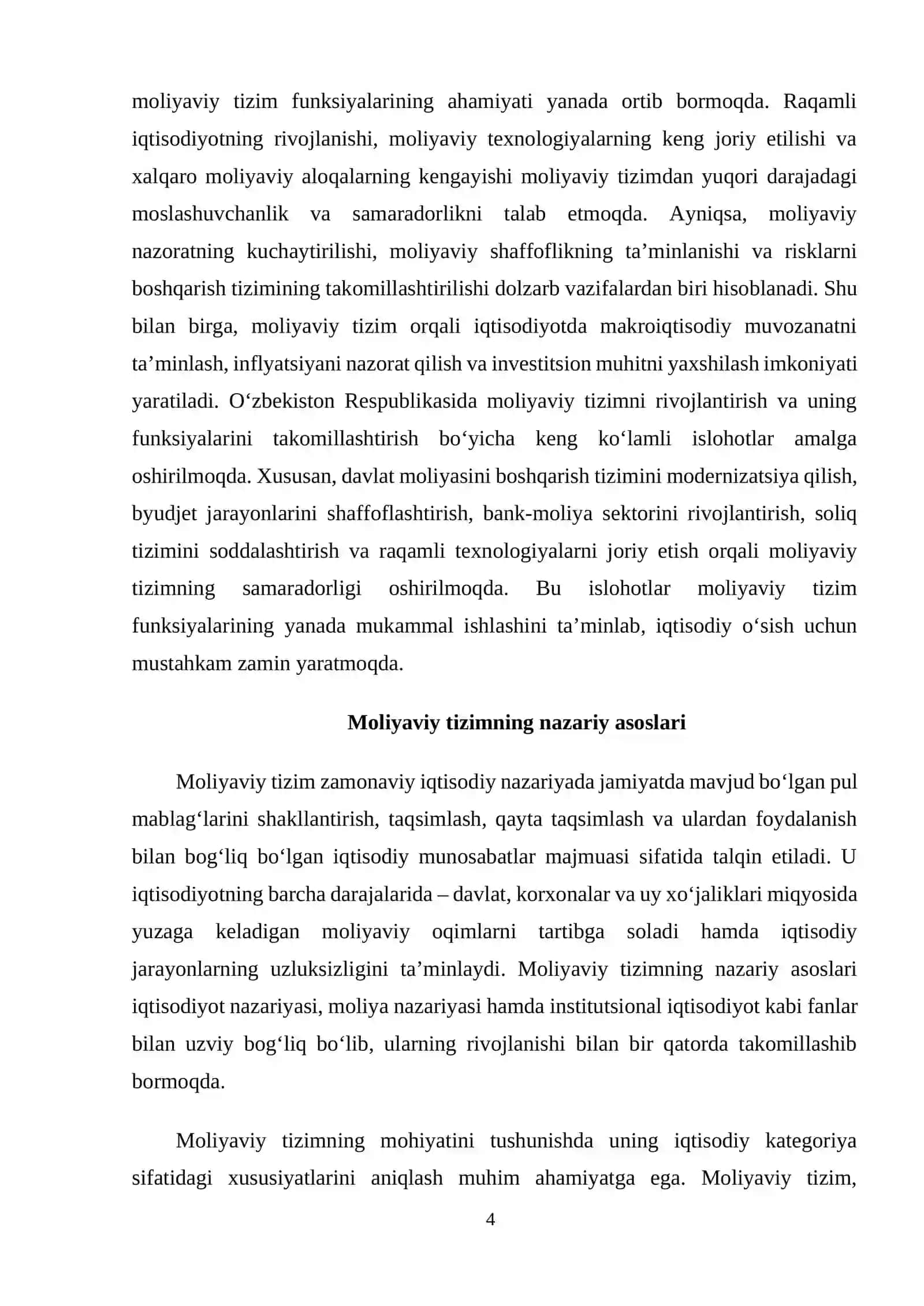 Moliyaviy tizim funktsiyalari 4