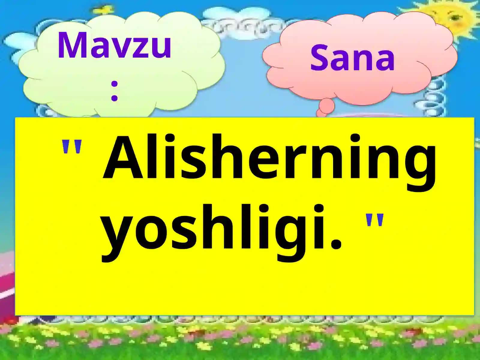 O’QISH FANIDAN BIR SOATLIK DARS ISHLANMASI 4