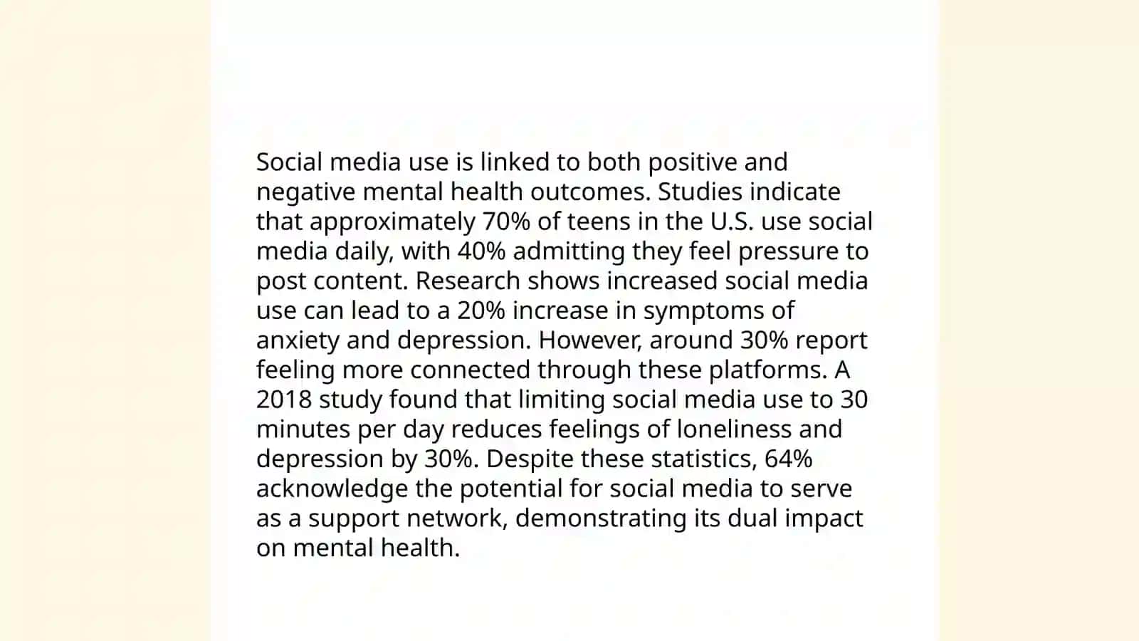 The Impact of Social Media on Mental Health 4