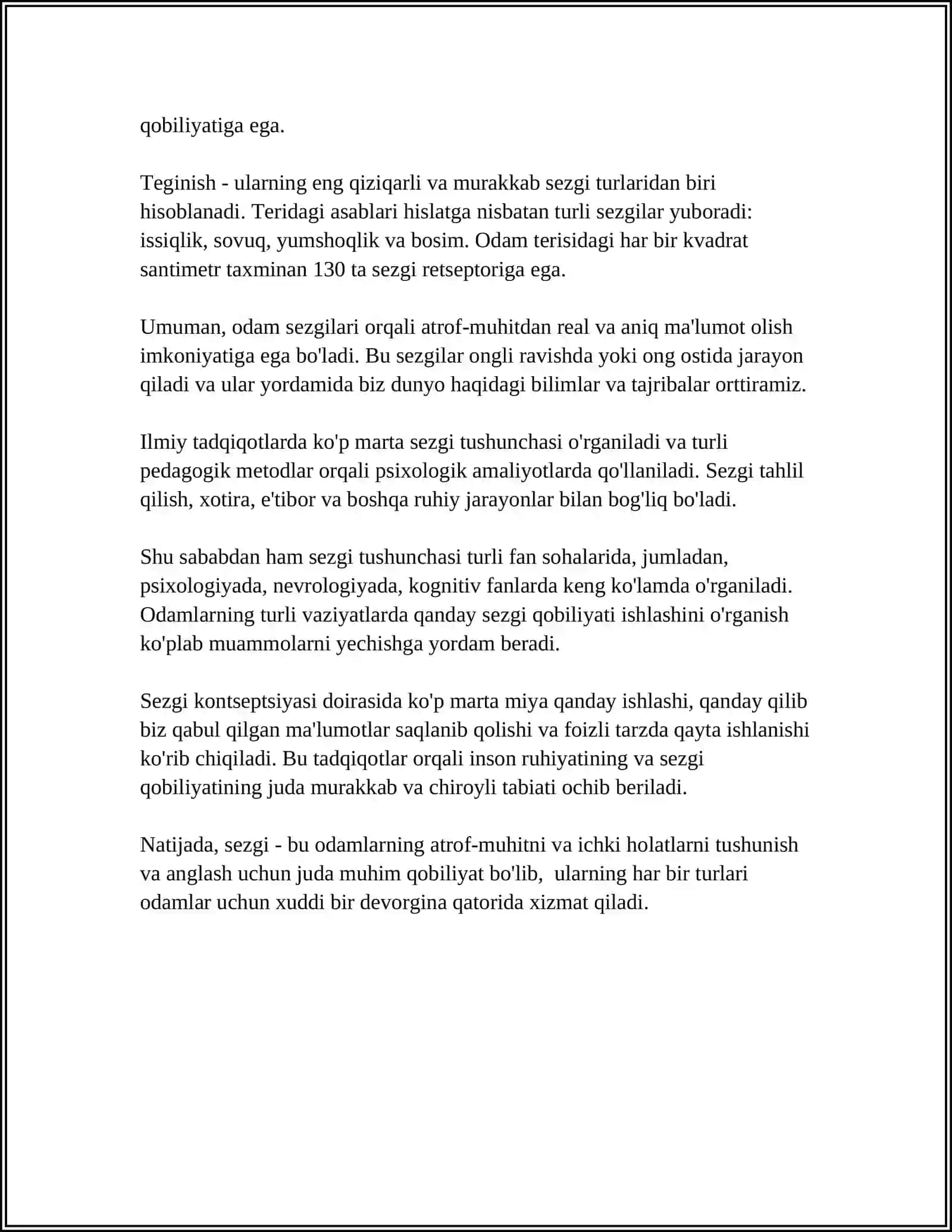 SEZGI TURLARI VA UNING QONUNIYATLARI 4