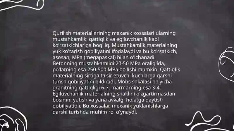 Qurilish ashyolarini xossalarini strukturalanish qonuniyatlariga bogʻliqligi va mutanosibligi 4