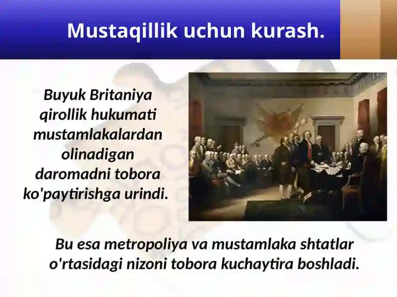 Amerika Qo'shma Shtatlarining tashkil topishi 4
