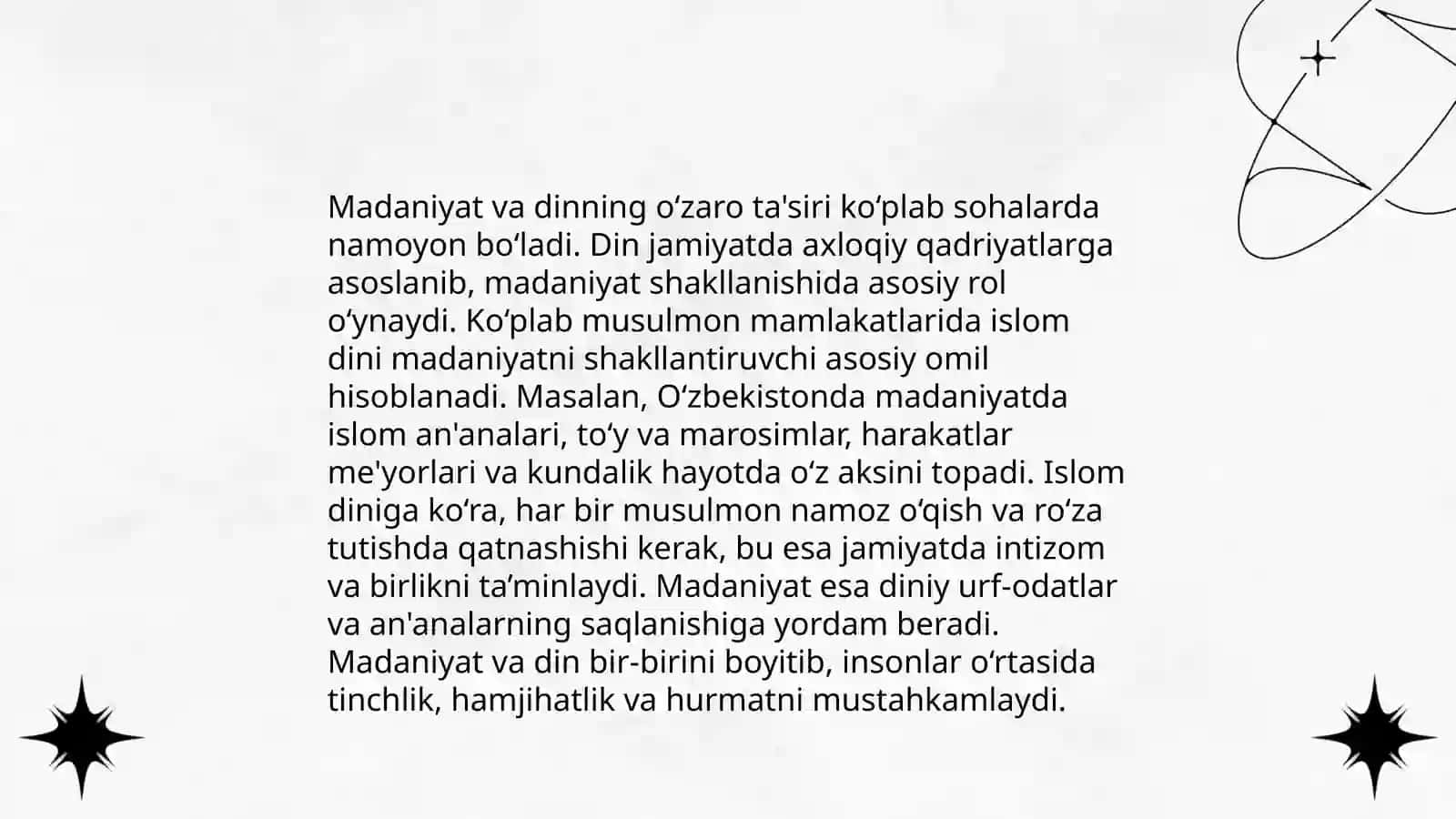 Diniy madaniy ananalarning jamiyat taraqqiyotiga ta‘siri 4