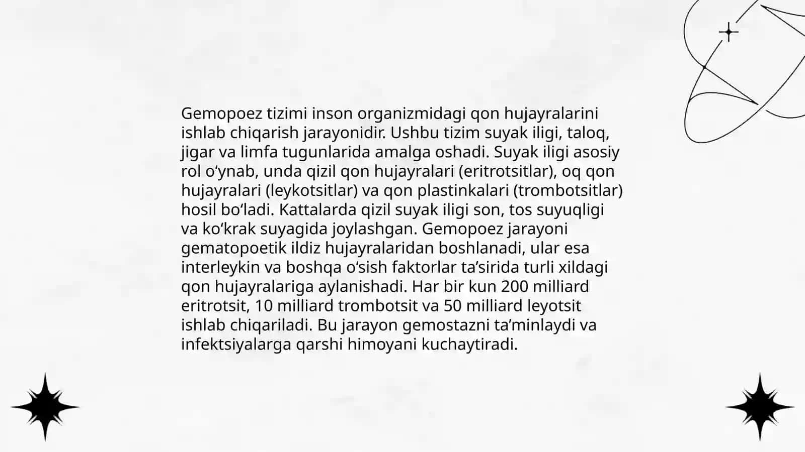 Bolalarda qon yaratish azolari anatoma-fizialogik xususiyatlari, tekshirish usullari 4