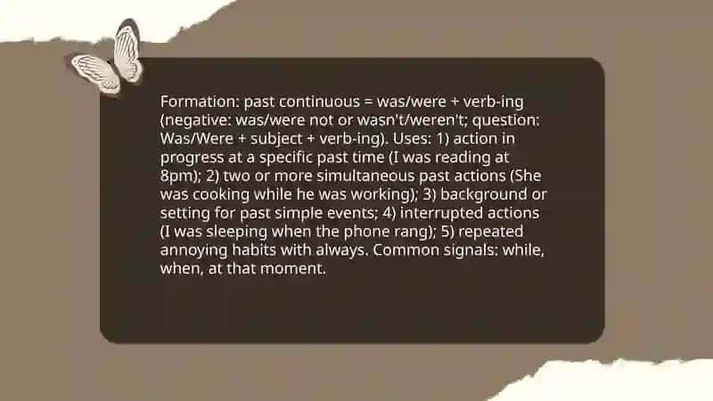Past Tense in English 4