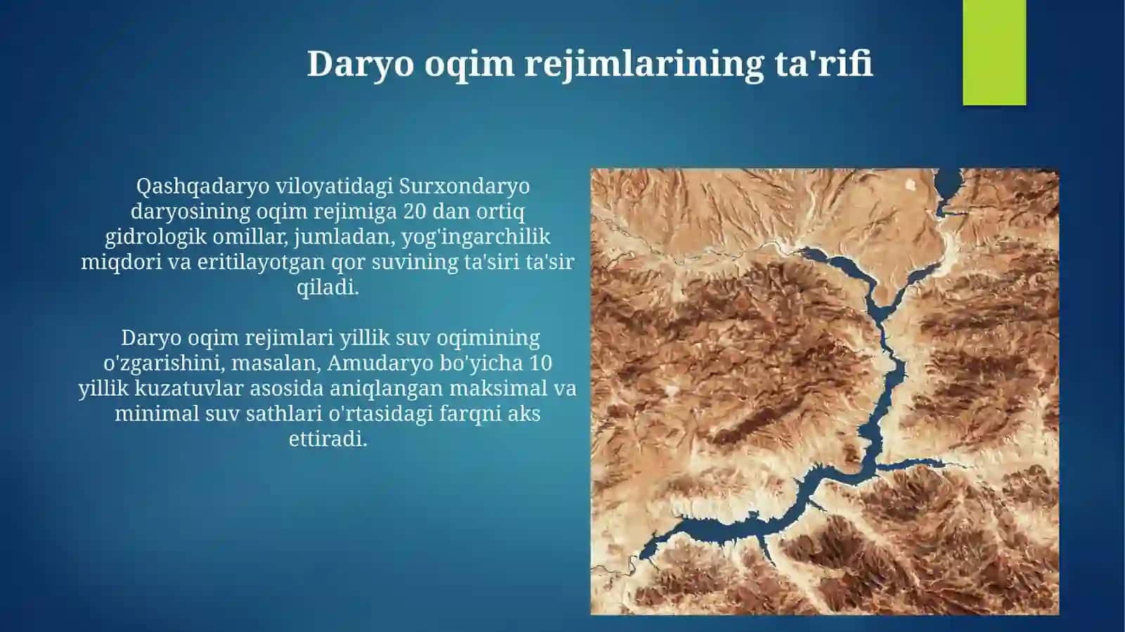Daryolar suvrejimining davrlari 4