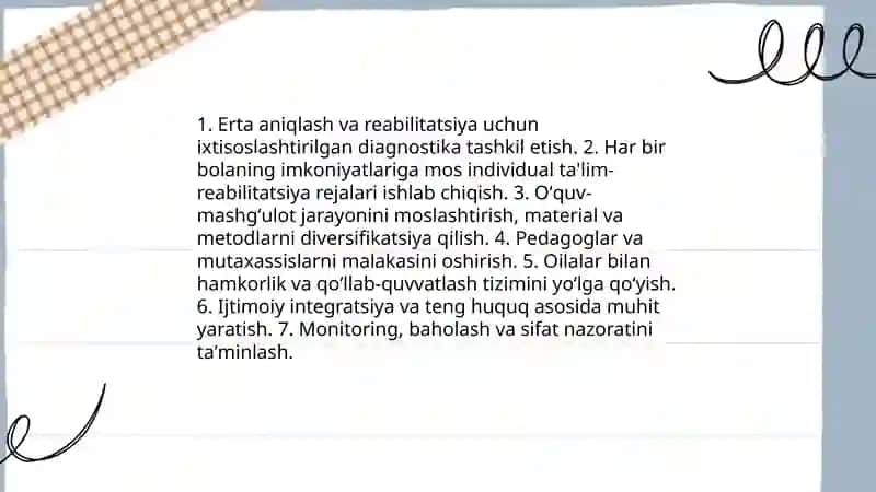 Maktabgacha ta'lim muassasalarida inklyuziv ta'limning maqsadi, vazifalari va oʻrni 4