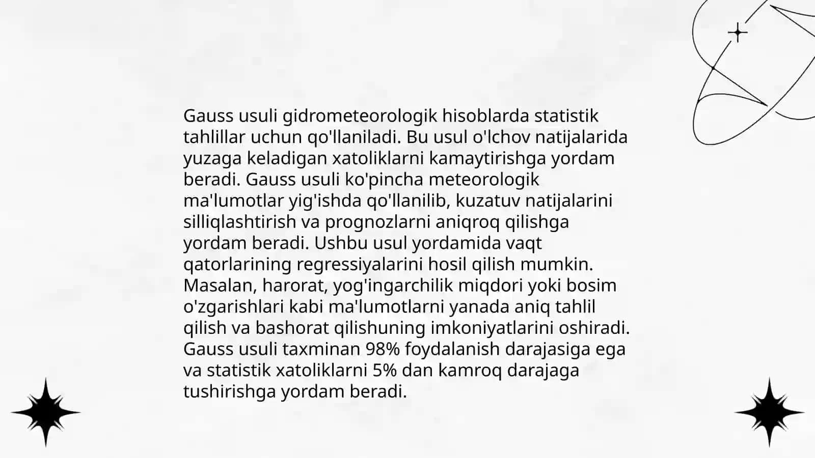 Gidrometeorologik hisoblashlarda Kramer va Gauss usullarini qo‘llash 4